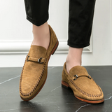 Vīriešu zamša slip-on mokasīni