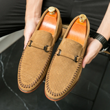 Vīriešu zamša slip-on mokasīni