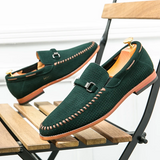 Vīriešu zamša slip-on mokasīni