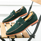 Vīriešu zamša slip-on mokasīni