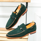 Vīriešu zamša slip-on mokasīni
