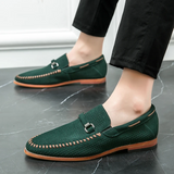 Vīriešu zamša slip-on mokasīni