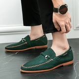 Vīriešu zamša slip-on mokasīni