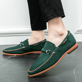 Vīriešu zamša slip-on mokasīni