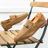 Vīriešu zamša slip-on mokasīni