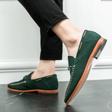 Vīriešu zamša slip-on mokasīni
