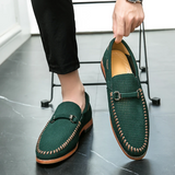 Vīriešu zamša slip-on mokasīni