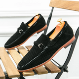 Vīriešu zamša slip-on mokasīni