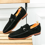 Vīriešu zamša slip-on mokasīni