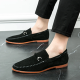 Vīriešu zamša slip-on mokasīni