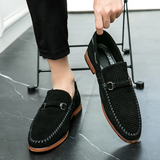 Vīriešu zamša slip-on mokasīni
