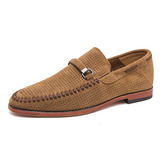 Vīriešu zamša slip-on mokasīni
