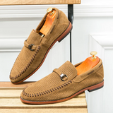 Vīriešu zamša slip-on mokasīni