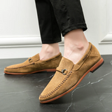 Vīriešu zamša slip-on mokasīni