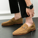 Vīriešu zamša slip-on mokasīni