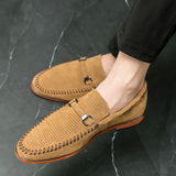 Vīriešu zamša slip-on mokasīni