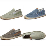 Vīriešu lina espadrilles
