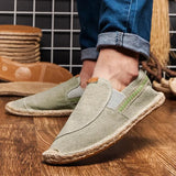 Vīriešu lina espadrilles