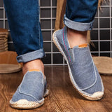 Vīriešu lina espadrilles