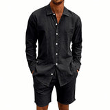 Vīriešu lina vasaras komplekts