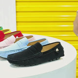 Vīriešu zamšādas penny loafers