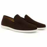 Vīriešu mīkstās zamšādas slip-on mokasīni