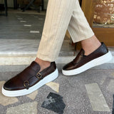 Slip-On Ādas Loferi