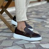 Slip-On Ādas Loferi