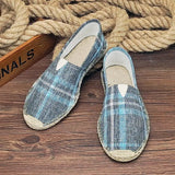 Vīriešu kanvas jūtu zoles espadrilles