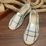 Vīriešu kanvas jūtu zoles espadrilles