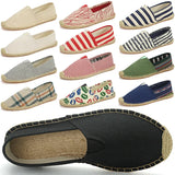 Vīriešu kanvas jūtu zoles espadrilles