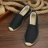 Vīriešu kanvas jūtu zoles espadrilles