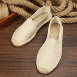 Vīriešu kanvas jūtu zoles espadrilles