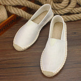 Vīriešu kanvas jūtu zoles espadrilles