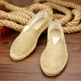 Vīriešu kanvas jūtu zoles espadrilles