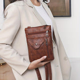 Sophie™ | Vintage ādas plecu soma
