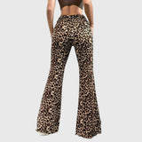 Jamie | Leoparda Bootcut Bikses