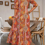 Gene | Boho Grace Midi Kleita