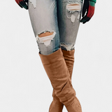 Calliope Chunky Heeled Round Toe Boots
