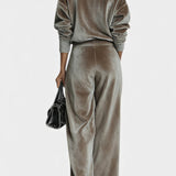 Amarante Cozy Velvet Turtleneck Lounge Set