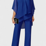 Plūstošs Off-Shoulder Divdaļīgs Kaķa Komplekts