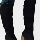 Calliope Chunky Heeled Round Toe Boots