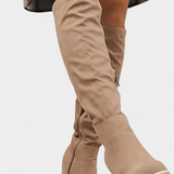 Calliope Chunky Heeled Round Toe Boots