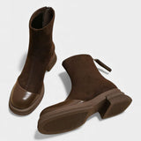Britta Chunky Sole Ankle Boots ar Sprādzi
