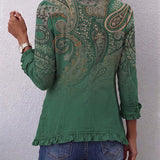 Jemara | Bohemas Paisley Print Rūpnieku Jaka
