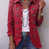 Criselle | Boho Paisley Ombre Drukas Ruffles Jaka