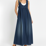 Ivy | Vintage džinsa maxi kleita