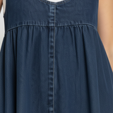 Ivy | Vintage džinsa maxi kleita