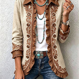 Dawncroft | Vintage boho ziedu volāna jaka